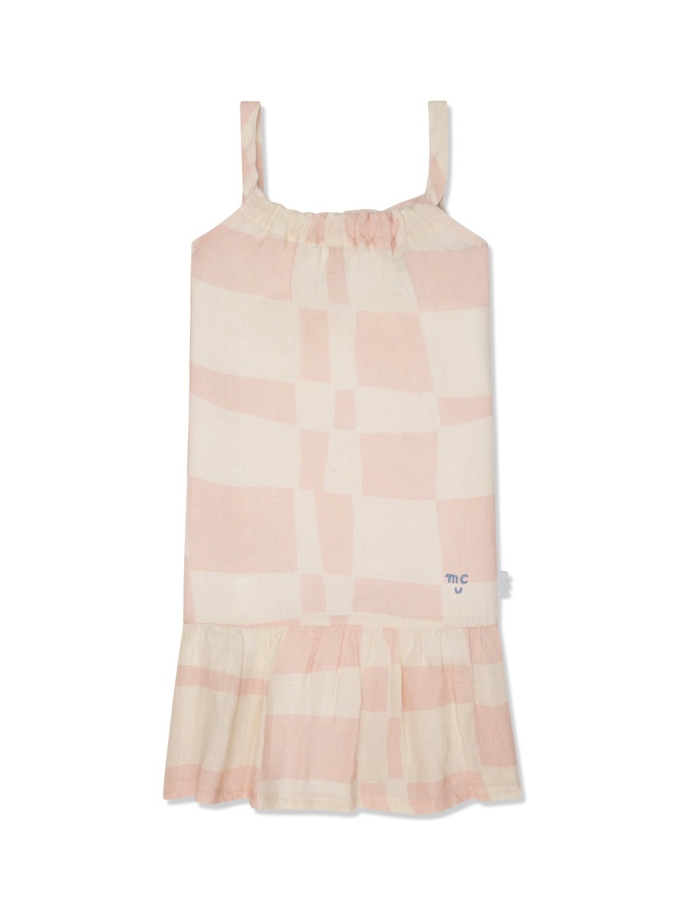 Mon Coeur Checkered Linen Dress